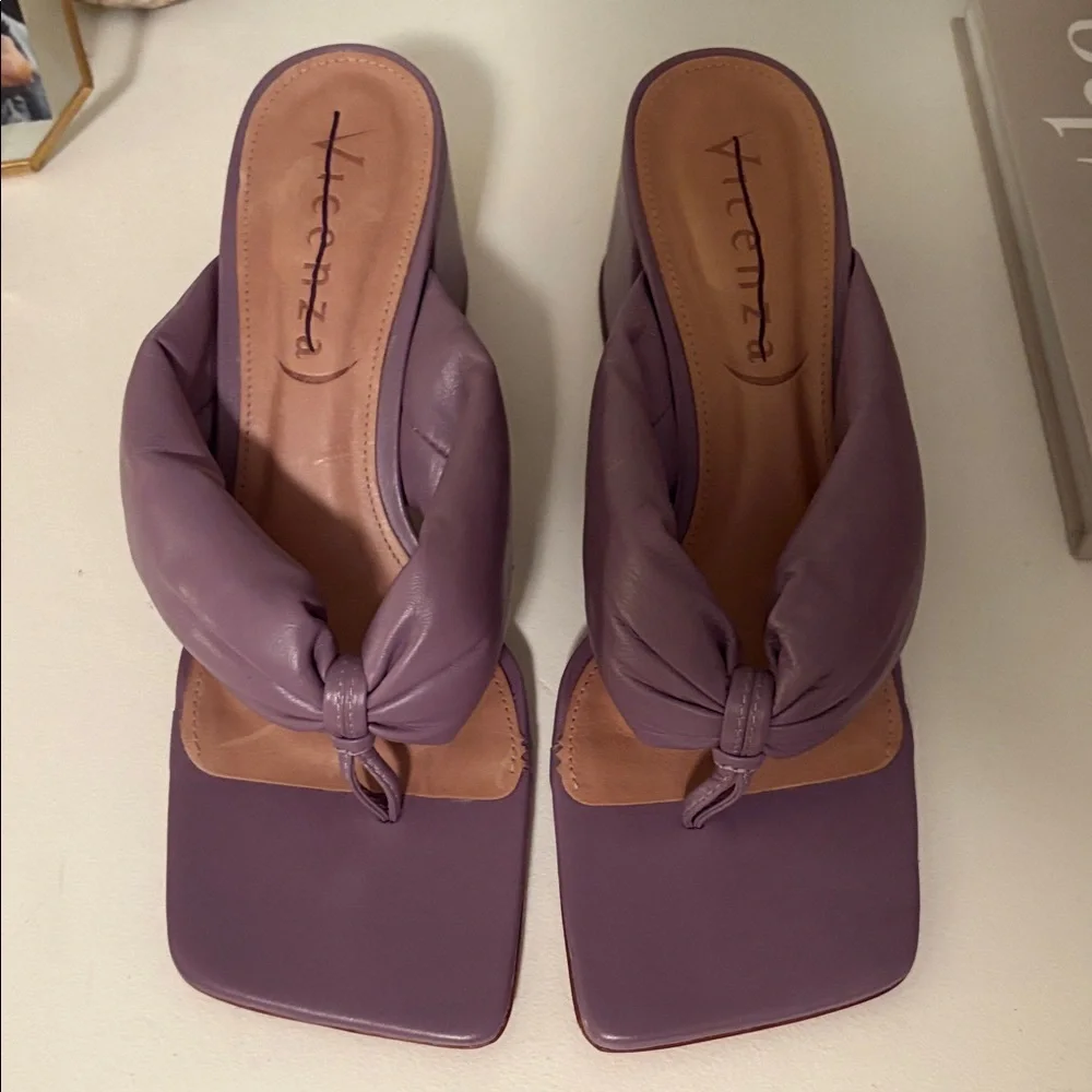 Vicenza Purple Heeled Sandals - Picture 2 of 7